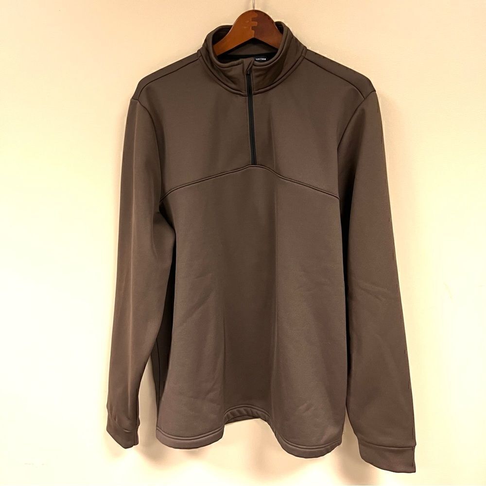 Urban Frontier brown quarter zip fleece pullover size XL